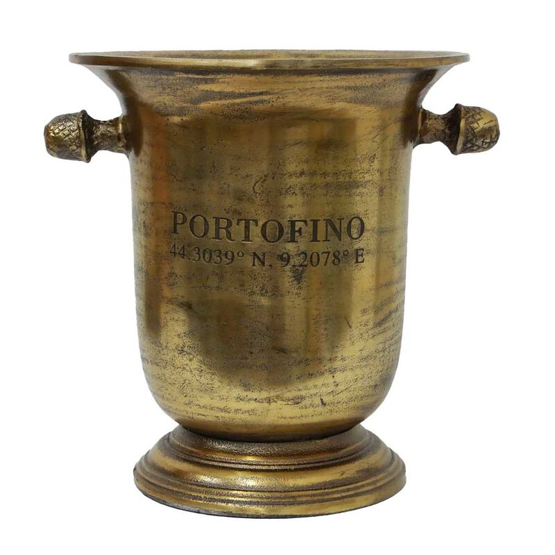 French Country Portofino Gold Champagne Bucket Tall image number 0